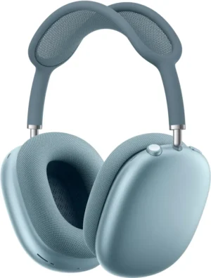 Apple - Geek Squad Certified Refurbished AirPods Max (Lightning) - Sky Blue